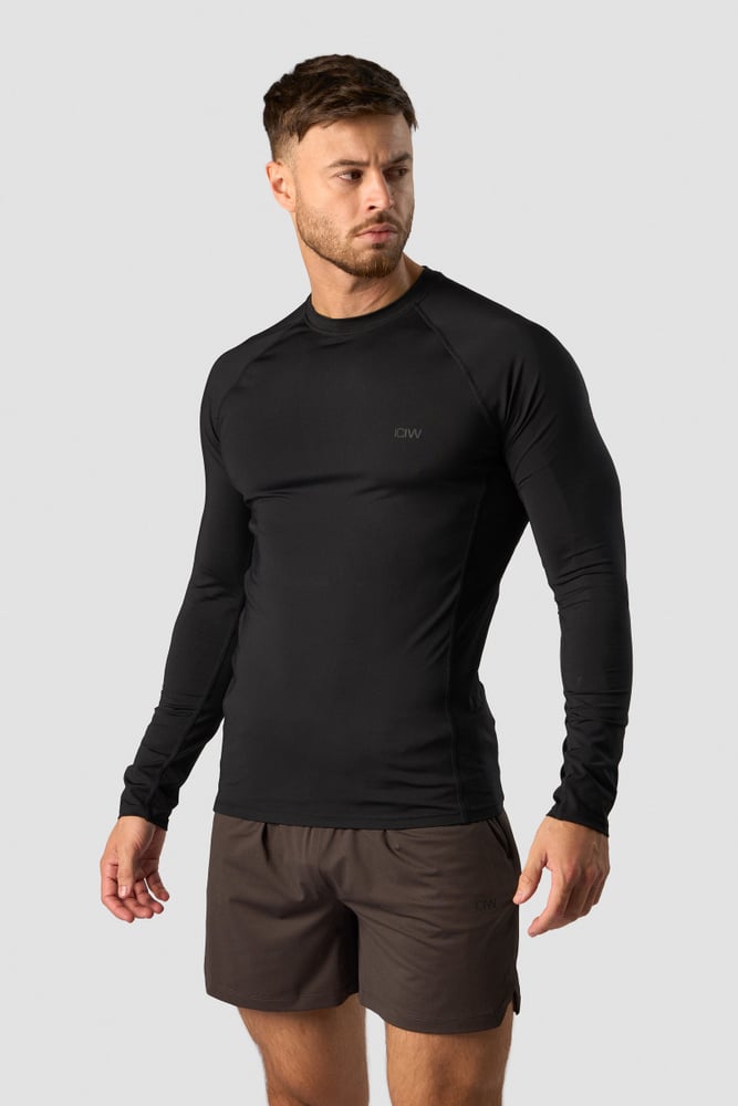 ICIW Stride Muscle Fit Long Sleeve Men Black