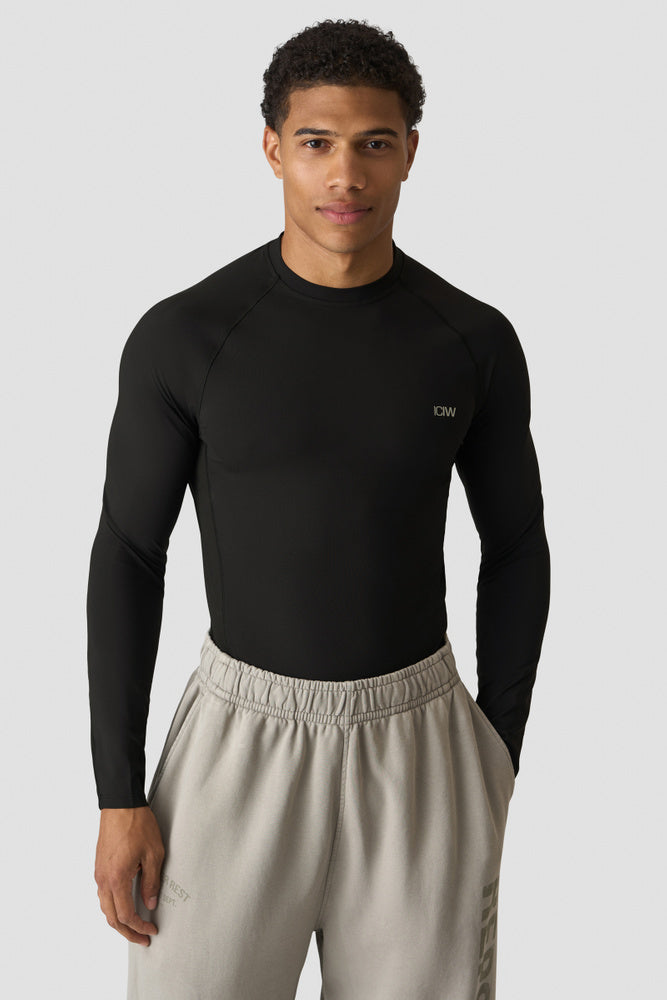 ICIW Stride Muscle Fit Long Sleeve Men Black 13415