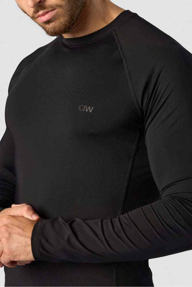 ICIW Stride Muscle Fit Long Sleeve Men Black