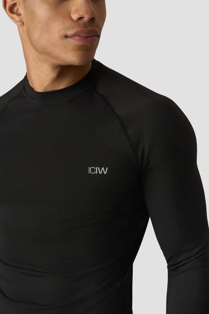 ICIW Stride Muscle Fit Long Sleeve Men Black 13415