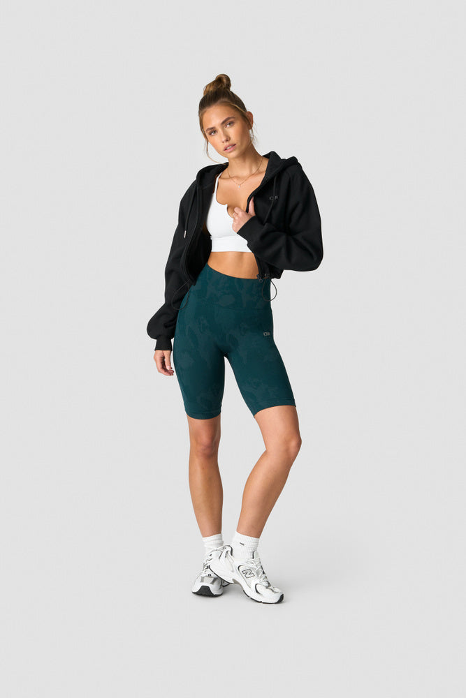 ICIW Everyday Cropped Hoodie Zip Wmn Black
