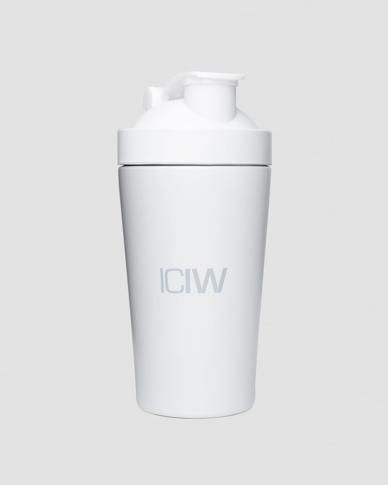ICIW Shaker Bottle Stainless Steel 500ml White
