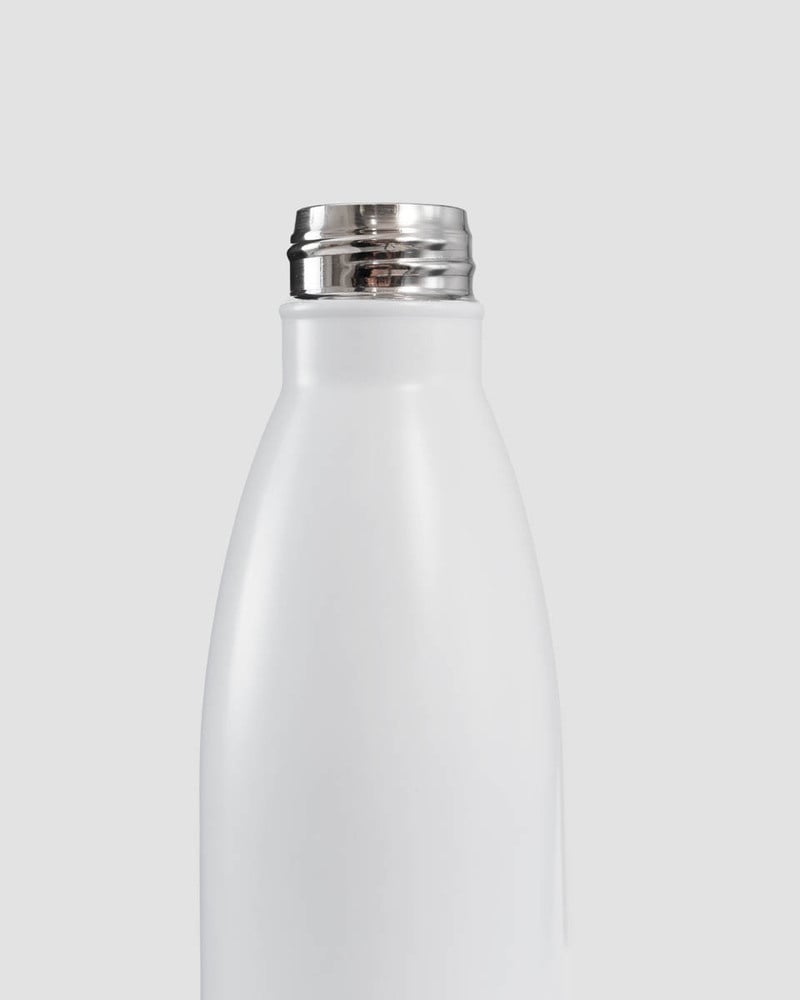 ICIW Water Bottle Stainless Steel 500ml White