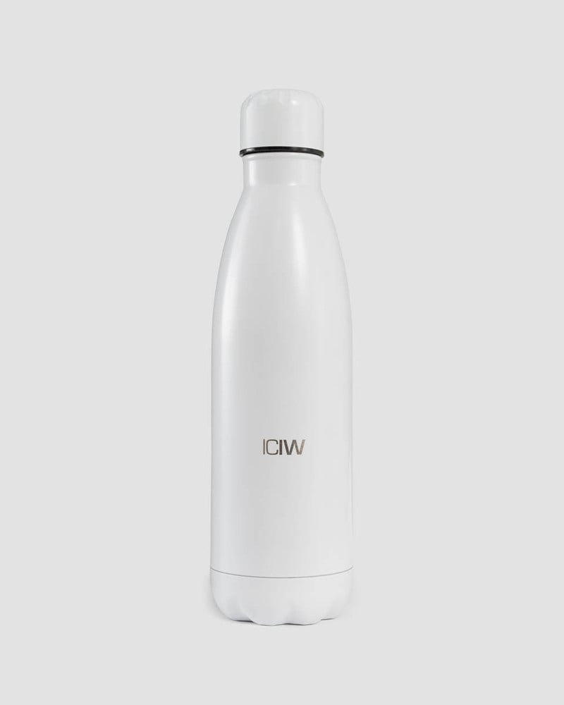 ICIW Water Bottle Stainless Steel 500ml White