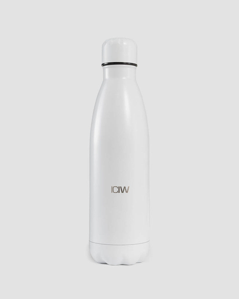 ICIW Water Bottle Stainless Steel 500ml White