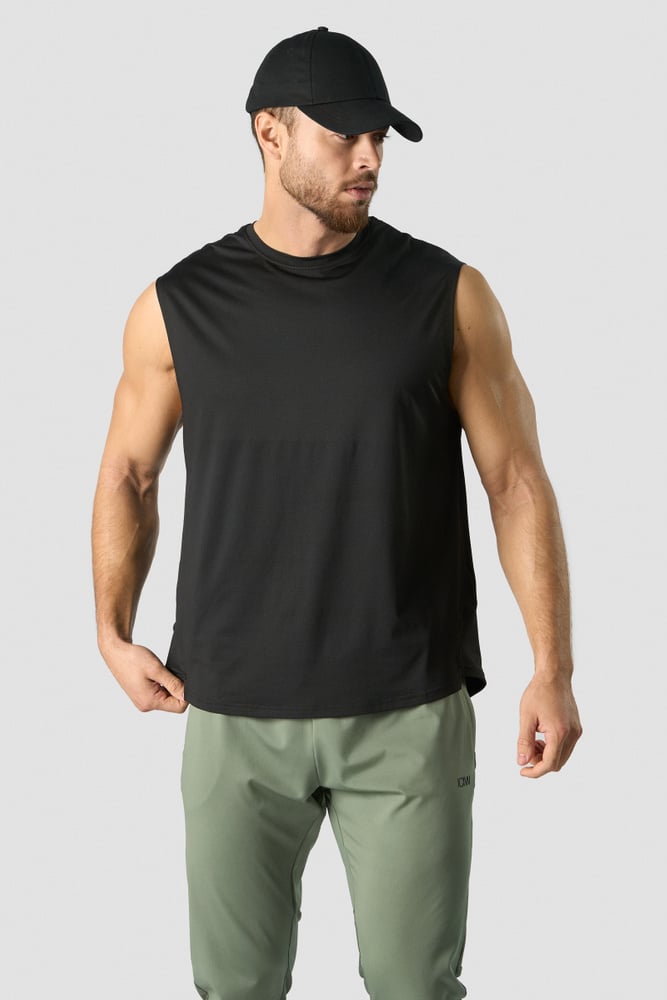 ICIW Stride Sleeveless T-shirt Men Black