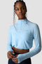 ICIW Define Cropped 1/4 Zip Adjustable Arctic Blue