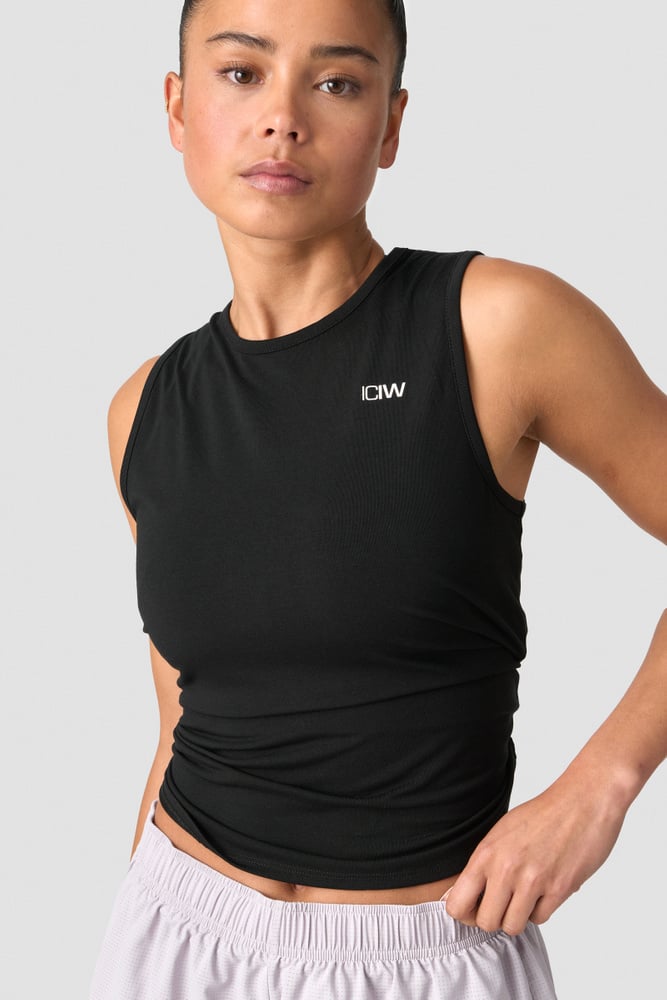 ICIW Empowering Open Back Tank Black