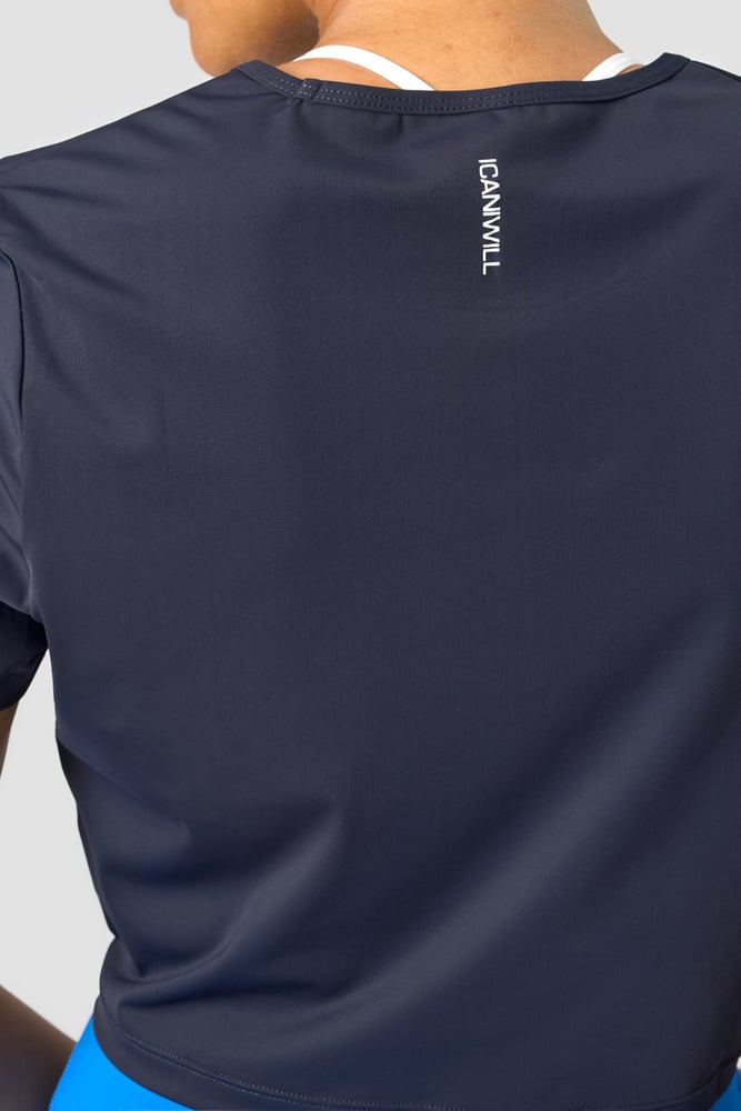 ICIW Training Cropped T-shirt Navy