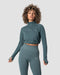 ICIW Define Cropped 1/4 Zip Adjustable Jungle Green