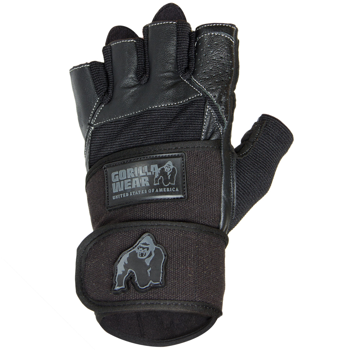 Gorilla Wear Dallas Wrist Wrap Gloves, black
