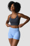 ICIW Ribbed Define Seamless Sports Bra Smokey Blue