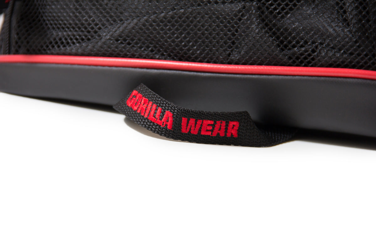 Gorilla Wear Jerome Gym Bag, black/red