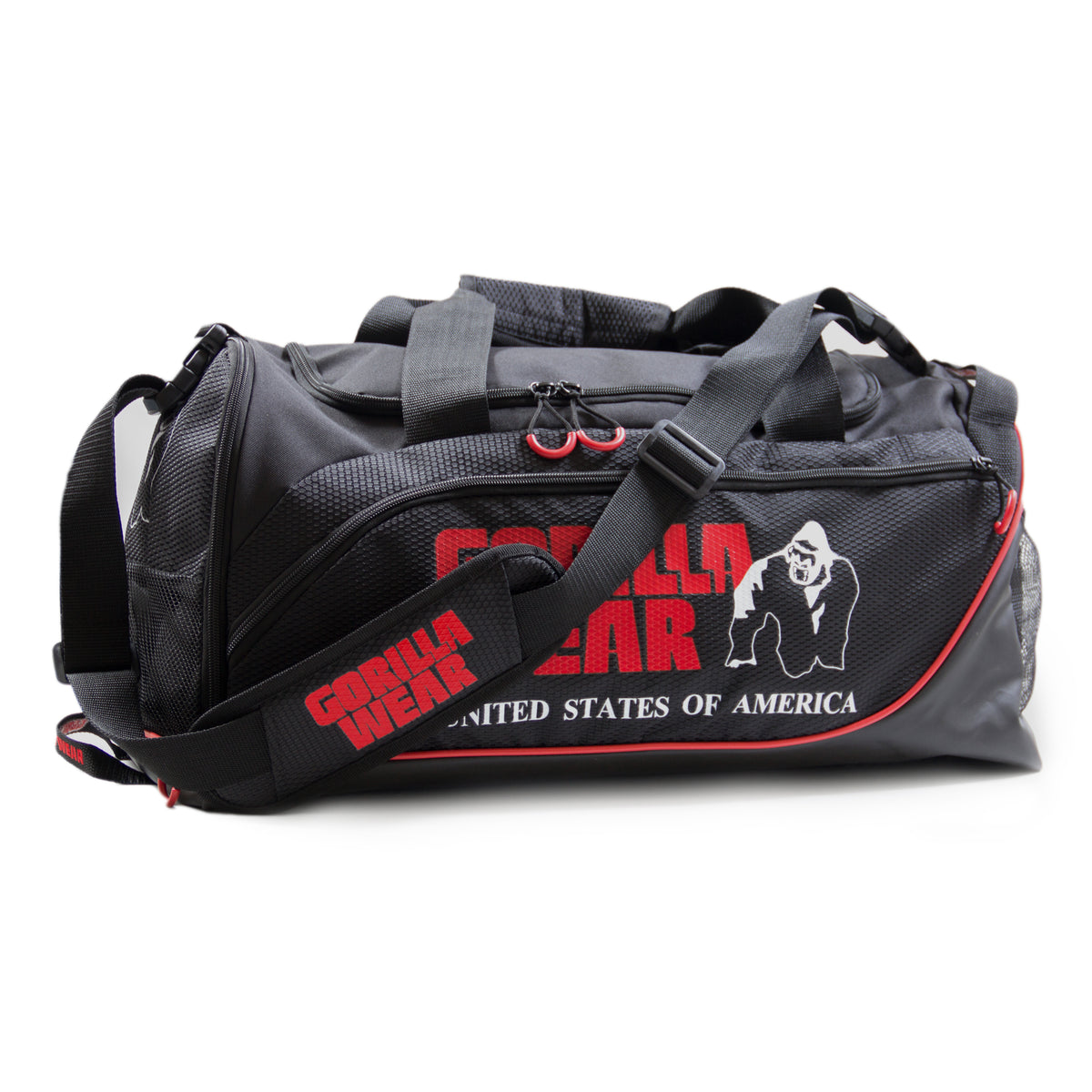 Gorilla Wear Jerome Gym Bag, black/red
