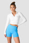 ICIW Define Cropped 1/4 Zip White
