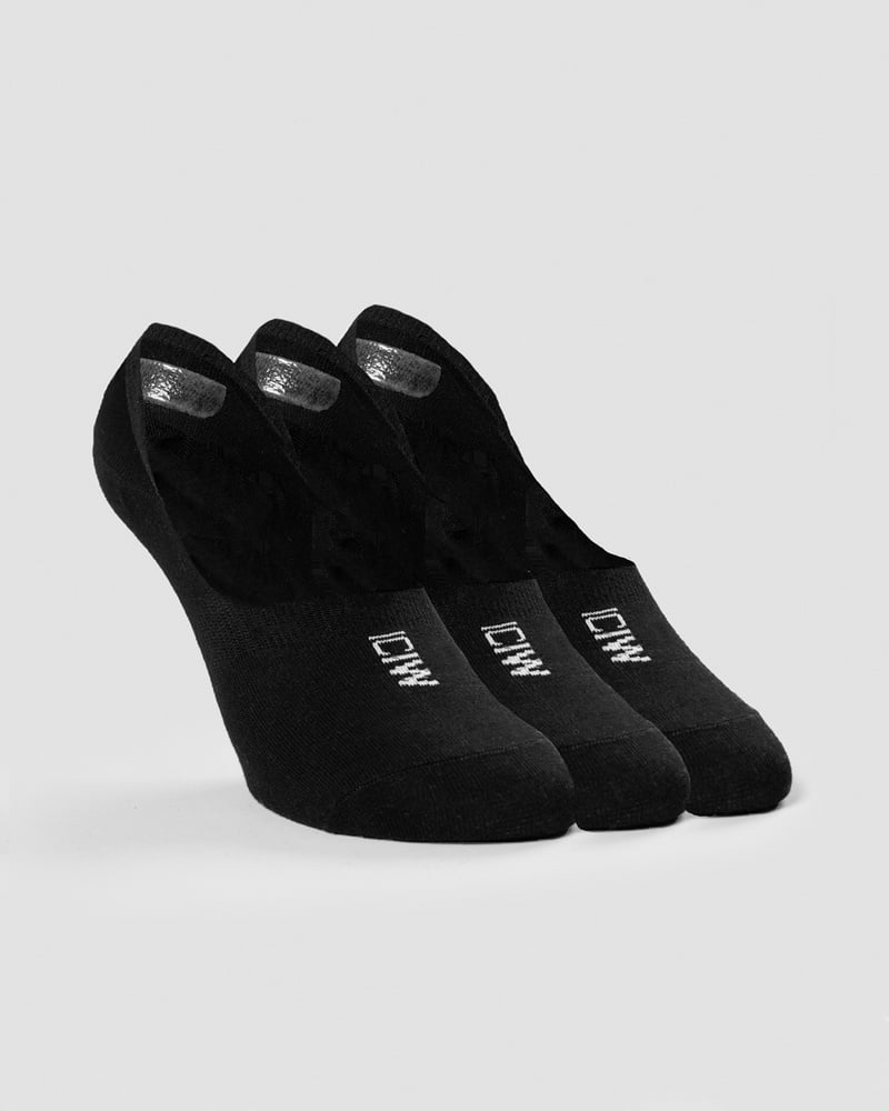 ICIW Invisible Socks 3-pack Black 10577