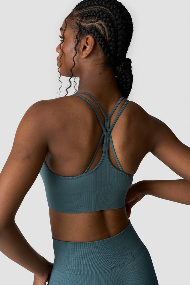 ICIW Ribbed Define Seamless Sports Bra Jungle Green