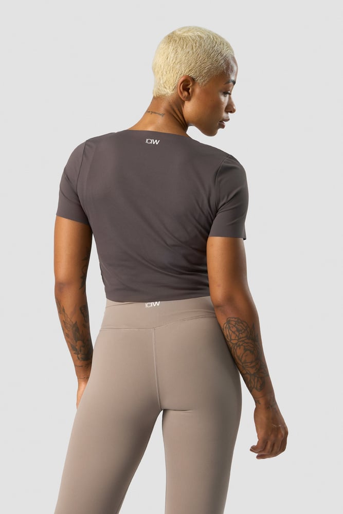 ICIW Nimble Soft Cropped T-shirt Clay