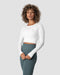 ICIW Define Seamless LS Crop Top White Wmn