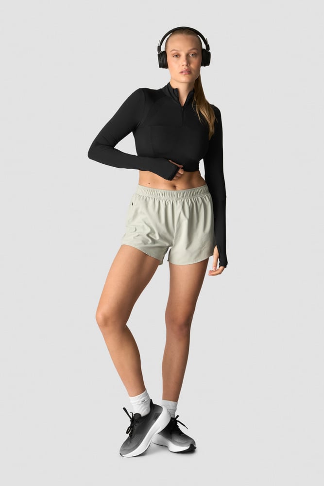 ICIW Mirage Cropped Long Sleeve Wmn Black