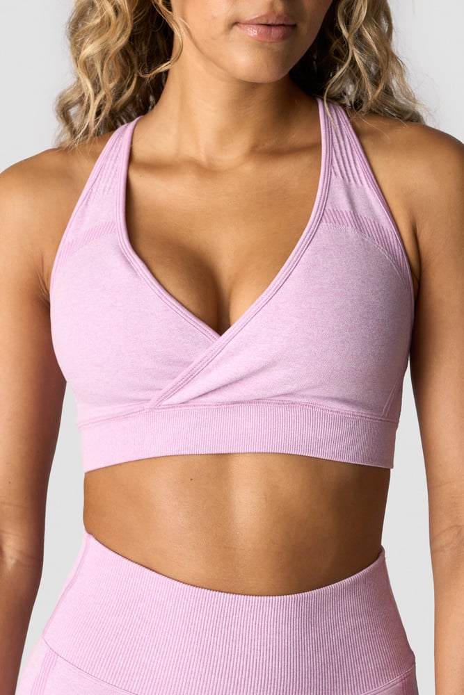 ICIW Soft Seamless Adjustable Sports Bra Lavender Melange
