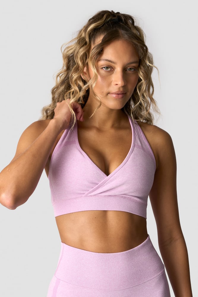 ICIW Soft Seamless Adjustable Sports Bra Lavender Melange