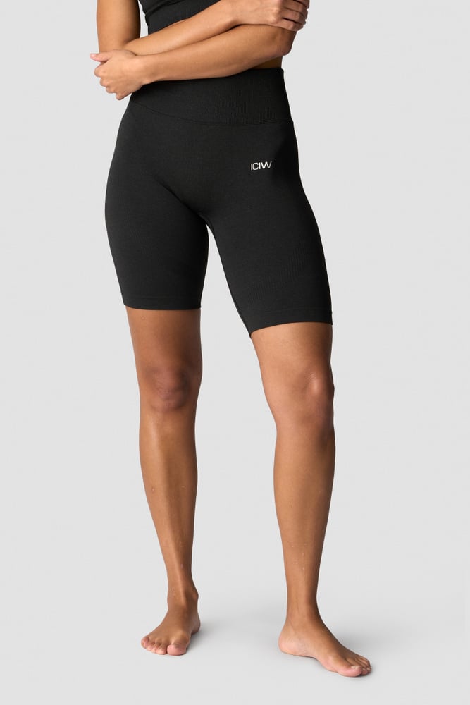 ICIW Soft Seamless Biker Shorts Wmn Black