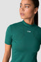 ICIW Contrast T-shirt Deep Emerald