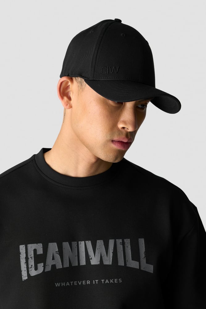 ICIW Cotton Stretch Cap Black