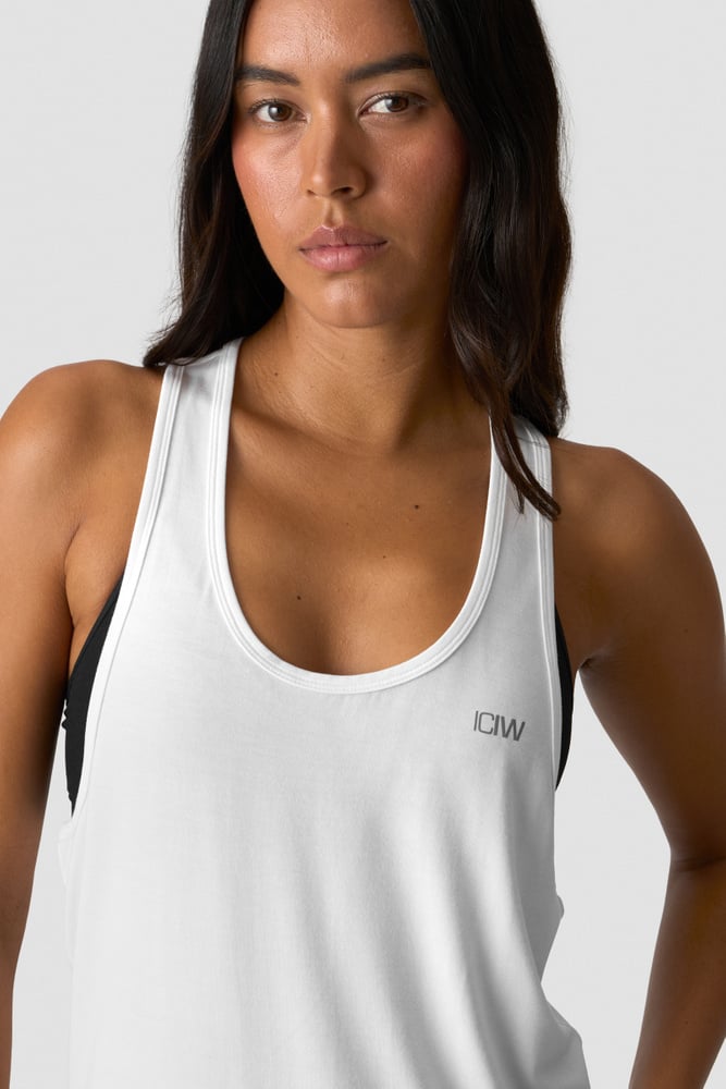 ICIW Everyday Racerback Tank Top White 13569