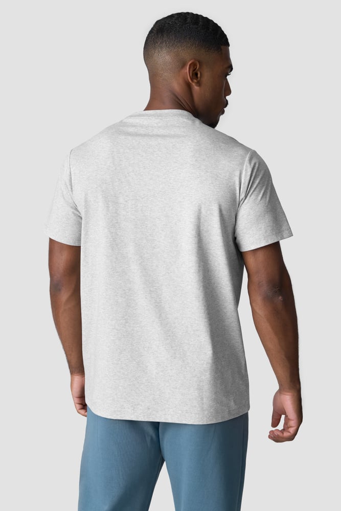 ICIW Everyday Cotton T-shirt Print Men Light Grey Melange