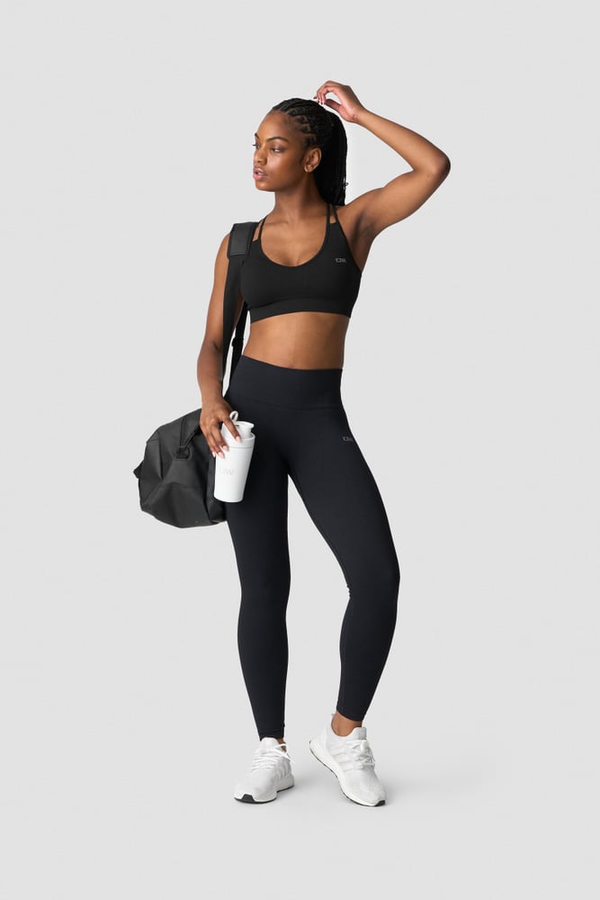 ICIW Ribbed Define Seamless V-shape Tights Black