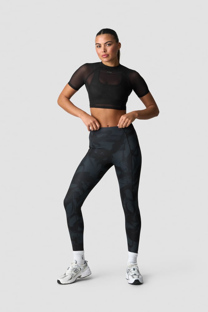 ICIW Sculpt Mesh T-Shirt W Black