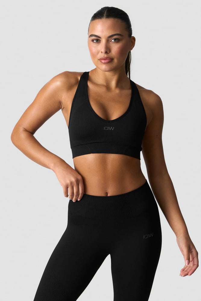 ICIW Sculpt Seamless Sports Bra Black