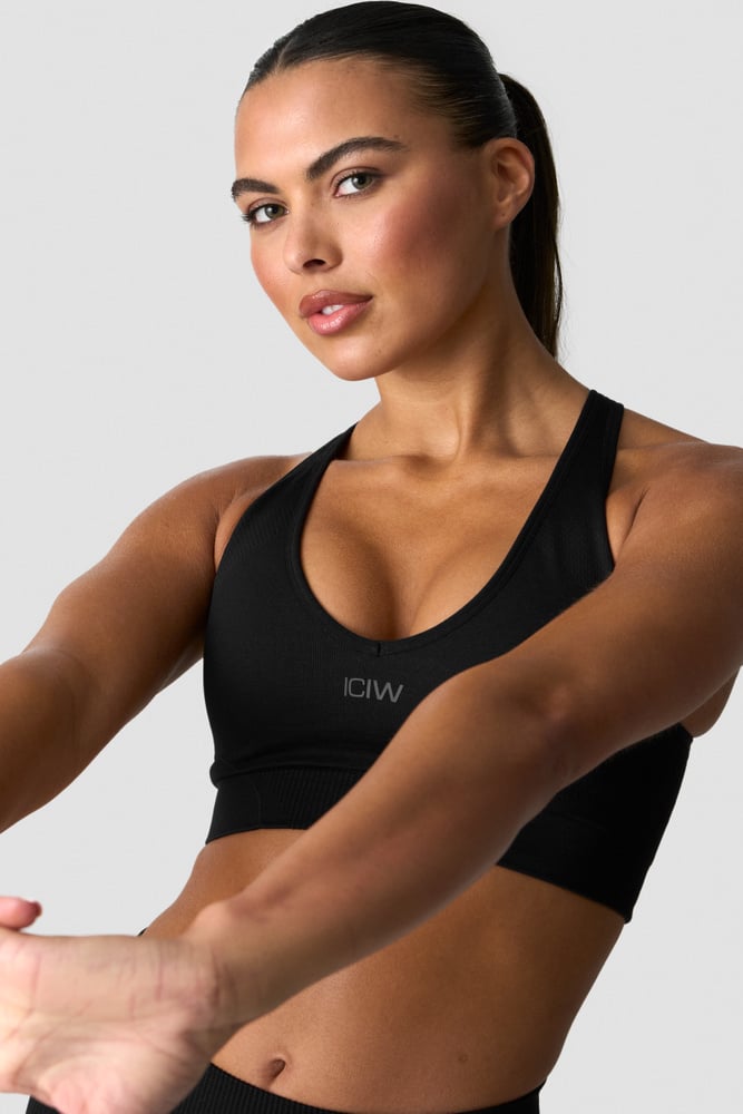 ICIW Sculpt Seamless Sports Bra Black