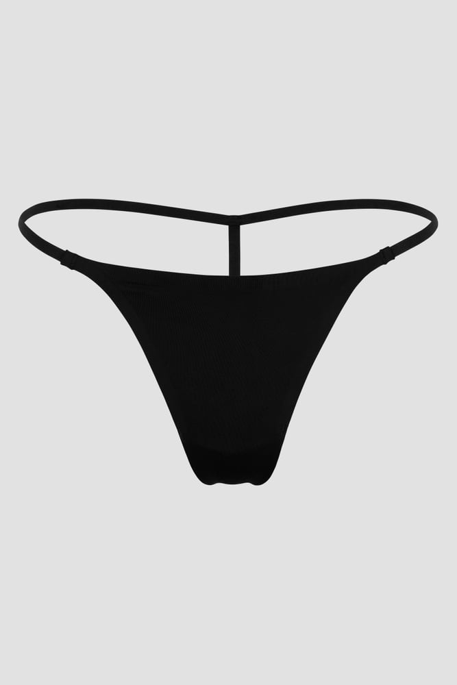 ICIW Invisible Tanga Thong Black