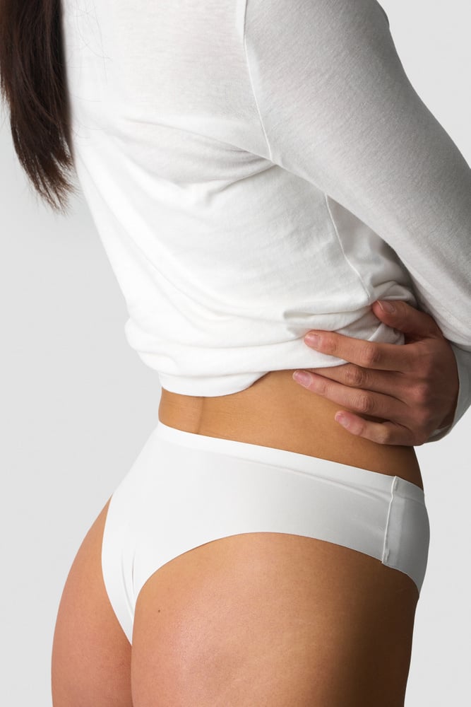 ICIW Invisible Brazilian Panty White 3-pack