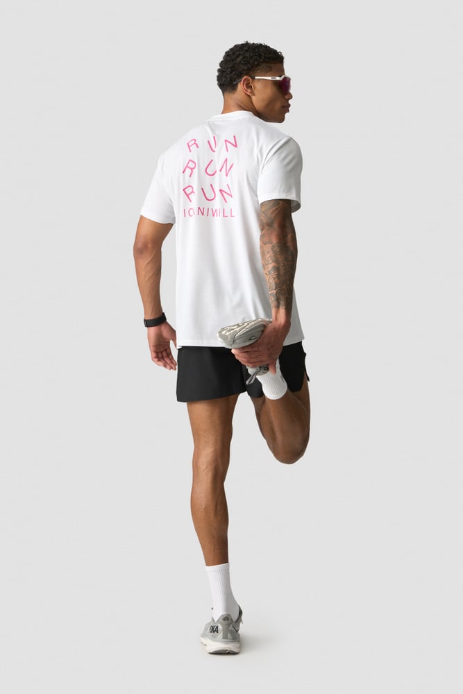 ICIW Essential Dri-Release Printed T-Shirt White