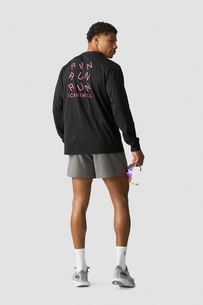 ICIW Essential Dri-Release Printed Long Sleeve Black
