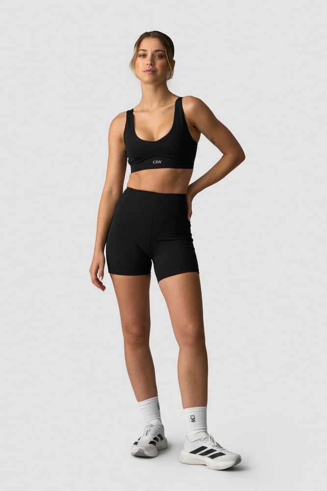 ICIW Essential Mid Support Sports Bra Black