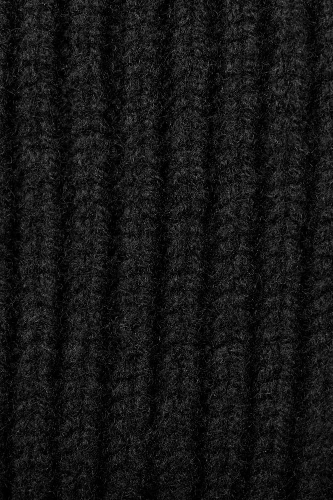 ICIW Everyday Chunky Wool Beanie Black