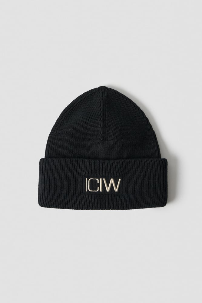 ICIW Ribbed Beanie Black
