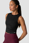 ICIW Nimble Cropped Tank Top Black 13823