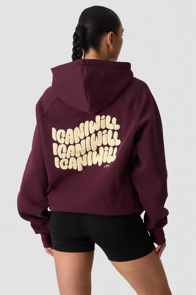 ICIW Everyday Hoodie Print Dark Dark Mahogany