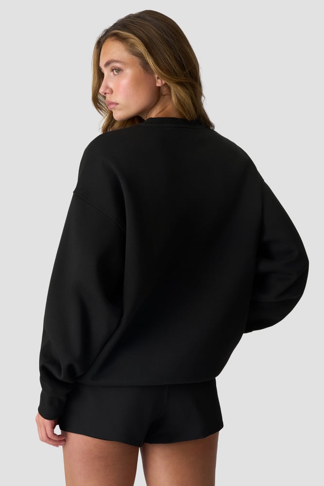 ICIW Everyday Relaxed Crewneck Print Black