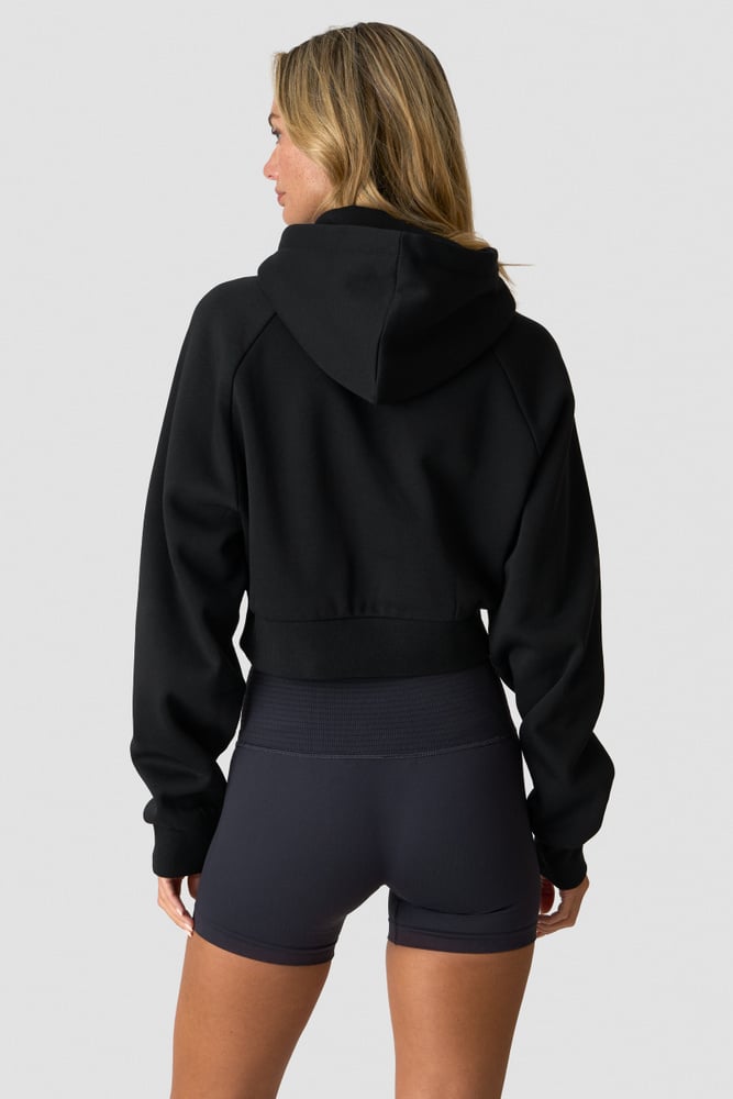 ICIW Everyday Cropped Hoodie Black