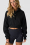 ICIW Everyday Cropped Hoodie Black