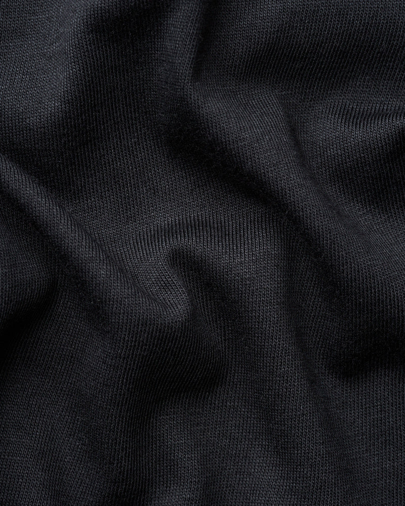 ICIW Everyday Cropped Cotton Tee W Black