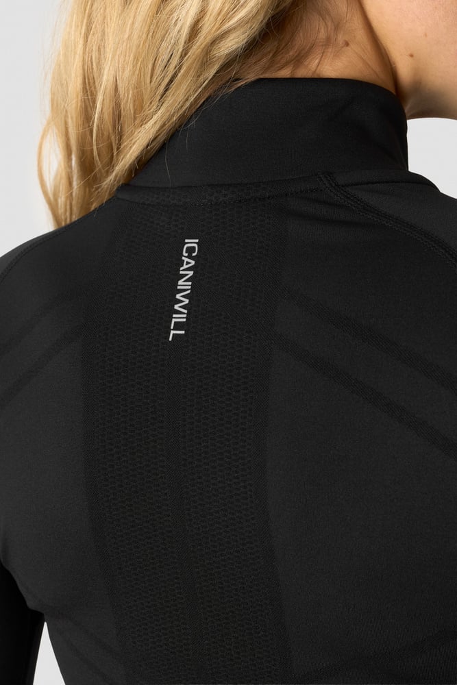 ICIW Define seamless 1/2 zip Black