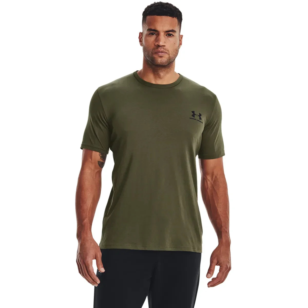 Under Armour UA M SPORTSTYLE LC SS Marine Od Green